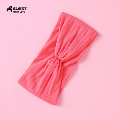 Kūdikių „Turban Twist“ galvos juosta Minkštos nailoninės elastinės plaukų juostelės mergaitėms vaikams Galvos apdangalai Tvirtai tamprūs rankų darbo plaukų priedai 2022 m.