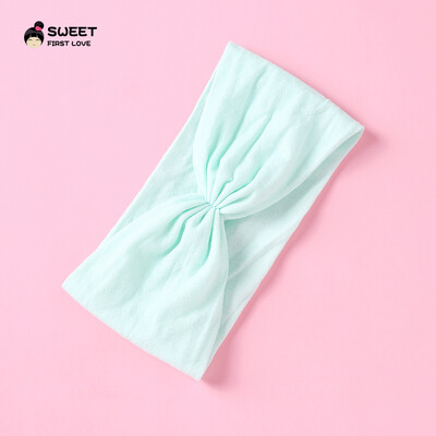Kūdikių „Turban Twist“ galvos juosta Minkštos nailoninės elastinės plaukų juostelės mergaitėms vaikams Galvos apdangalai Tvirtai tamprūs rankų darbo plaukų priedai 2022 m.