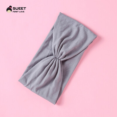 Kūdikių „Turban Twist“ galvos juosta Minkštos nailoninės elastinės plaukų juostelės mergaitėms vaikams Galvos apdangalai Tvirtai tamprūs rankų darbo plaukų priedai 2022 m.