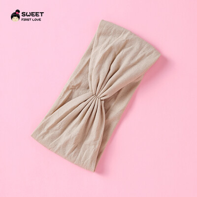 Kūdikių „Turban Twist“ galvos juosta Minkštos nailoninės elastinės plaukų juostelės mergaitėms vaikams Galvos apdangalai Tvirtai tamprūs rankų darbo plaukų priedai 2022 m.