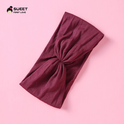 Kūdikių „Turban Twist“ galvos juosta Minkštos nailoninės elastinės plaukų juostelės mergaitėms vaikams Galvos apdangalai Tvirtai tamprūs rankų darbo plaukų priedai 2022 m.