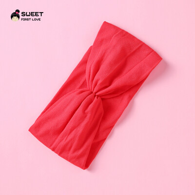 Kūdikių „Turban Twist“ galvos juosta Minkštos nailoninės elastinės plaukų juostelės mergaitėms vaikams Galvos apdangalai Tvirtai tamprūs rankų darbo plaukų priedai 2022 m.