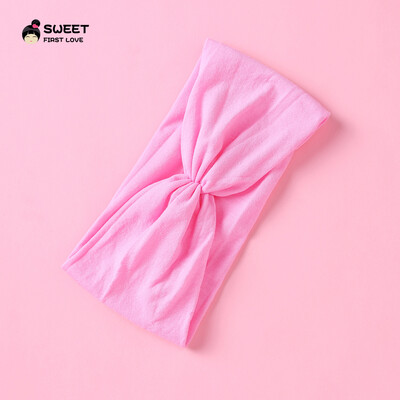 Kūdikių „Turban Twist“ galvos juosta Minkštos nailoninės elastinės plaukų juostelės mergaitėms vaikams Galvos apdangalai Tvirtai tamprūs rankų darbo plaukų priedai 2022 m.