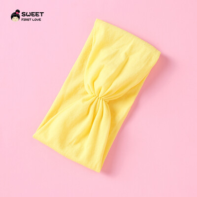 Kūdikių „Turban Twist“ galvos juosta Minkštos nailoninės elastinės plaukų juostelės mergaitėms vaikams Galvos apdangalai Tvirtai tamprūs rankų darbo plaukų priedai 2022 m.