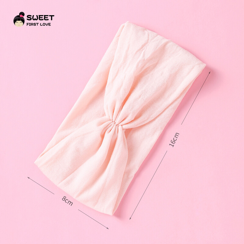 Kūdikių „Turban Twist“ galvos juosta Minkštos nailoninės elastinės plaukų juostelės mergaitėms vaikams Galvos apdangalai Tvirtai tamprūs rankų darbo plaukų priedai 2022 m.