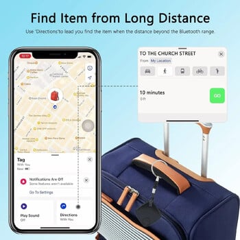 Интелигентен Bluetooth GPS тракер работи с Find My APP Anti-Lost Reminder Device Wireless For Iphone Locator Key Kids Finder