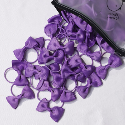 20/40 de bucăți 2 inch funde de păr pentru fetițe legături elastice fundite cu panglică grosgrain cu bandă de cauciuc Suporturi pentru coadă de cal Accesorii pentru păr