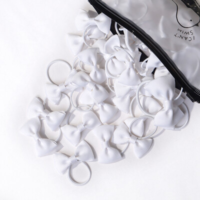 20/40 de bucăți 2 inch funde de păr pentru fetițe legături elastice fundite cu panglică grosgrain cu bandă de cauciuc Suporturi pentru coadă de cal Accesorii pentru păr
