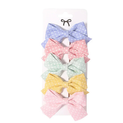 5 vnt./rinkinys Mini mergaičių plaukų segtukas Mielas gėlėtas zuikis princesės plaukų segtukas, skirtas mažytei mergaitei Puikūs kirpčiukai šoniniai plaukų aksesuarai