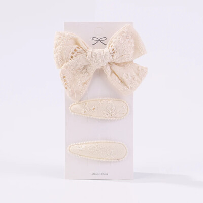 3 buc/lot agrafe de păr cu fundă de flori cu broderie agrafe de păr pentru copii, geometrice, dulci, accesorii de păr pentru fete, barete vintage din bumbac