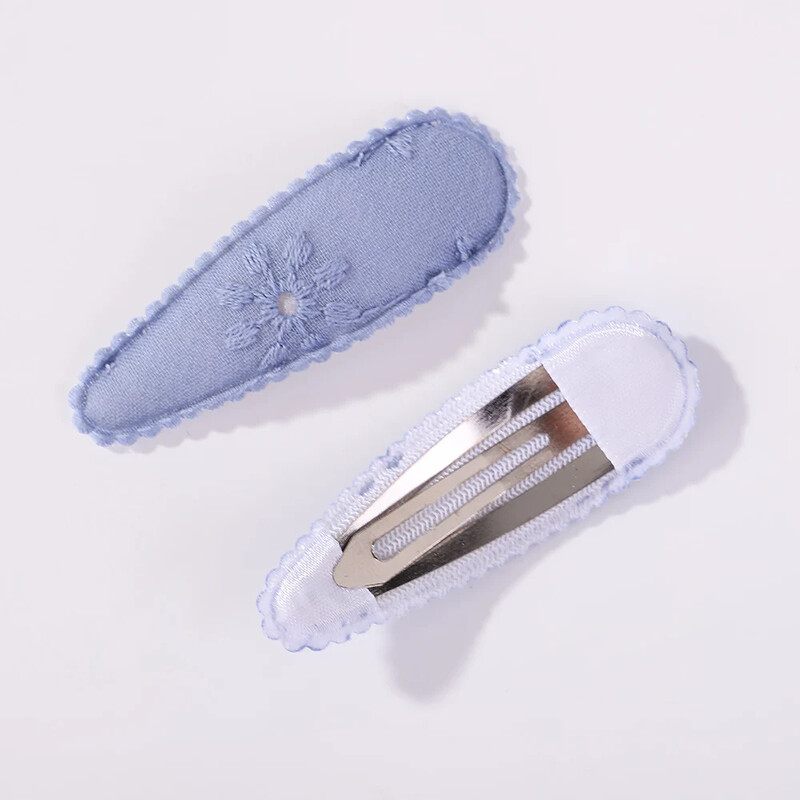 3 buc/lot agrafe de păr cu fundă de flori cu broderie agrafe de păr pentru copii, geometrice, dulci, accesorii de păr pentru fete, barete vintage din bumbac