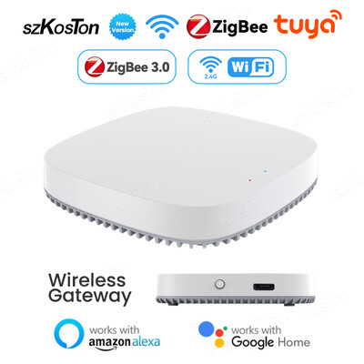 Tuya Smart Zigbee 3.0 Gateway Hub Устройство за интелигентна автоматизация на дома APP Дистанционно гласово управление Безжичен мост Работи с Alexa Google