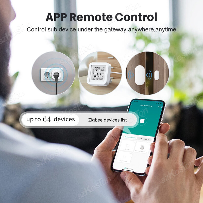 Tuya Smart Zigbee 3.0 Gateway Hub Smart Home Automation Device APP kaughääljuhtimise juhtmeta sild töötab koos Alexa Google'iga