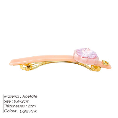 eManco női klasszikus acetát hajcsat nagy kristály üveg gyémánt szuper csillogó oldalkapcsok utcai divat kiegészítők