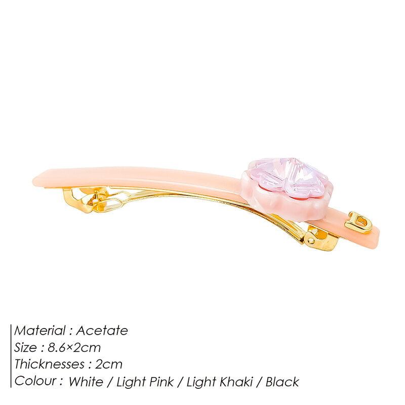 eManco női klasszikus acetát hajcsat nagy kristály üveg gyémánt szuper csillogó oldalkapcsok utcai divat kiegészítők