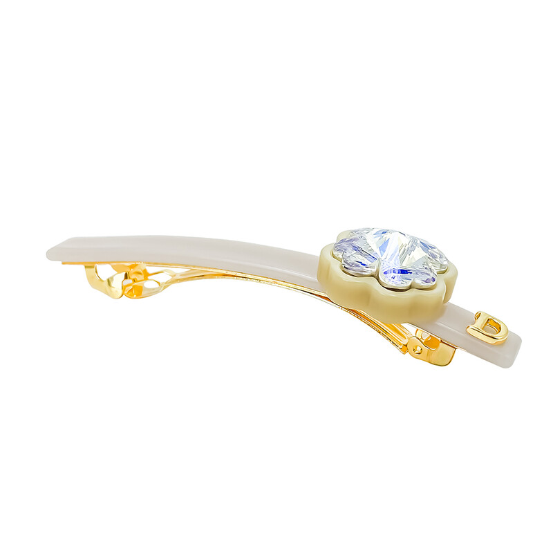 eManco női klasszikus acetát hajcsat nagy kristály üveg gyémánt szuper csillogó oldalkapcsok utcai divat kiegészítők