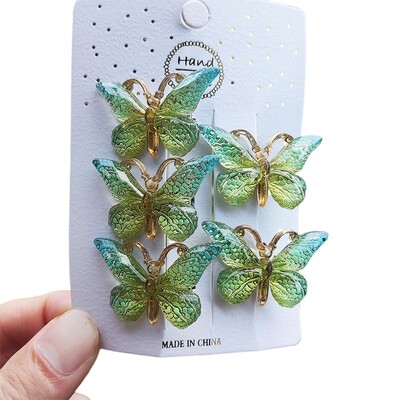 5 bucăți agrafe de păr pentru copii, dulci, stereoscopice, cu gradient de culoare