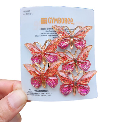 5 bucăți agrafe de păr pentru copii, dulci, stereoscopice, cu gradient de culoare