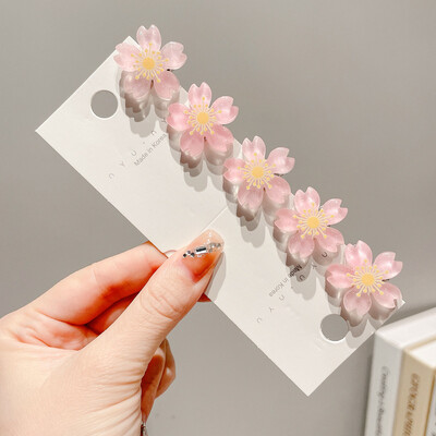 5 bucăți agrafe de păr pentru copii, dulci, stereoscopice, cu gradient de culoare