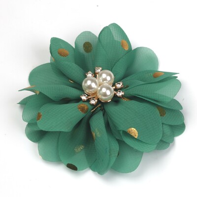12 ks 2,8 palcov Smoot šifónový kvetinový kamienkový klaster bez sponiek do vlasov vlasové doplnky pre dievčatá mašle do vlasov detské doplnky