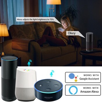 E14 Smart Wifi Led крушка 5/7/9W RGBCW Led лампа работи с Alexa Amazon Home Yandex Alice Smartthings