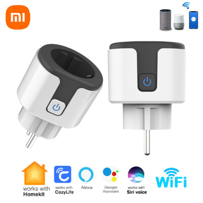 Xiaomi Smart Home Apple Homekit/Tuya Smart Socket EU Plug Network Fali konnektor Wifi elektromos aljzatok Használja Siri/ Alexa/Google