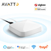 AVATTO Tuya Zigbee Gateway, Smart Zigbee 3.0 Wired Hub funcționează cu Apple Homekit siri Smart life App Remote Control Bridge