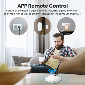 AVATTO Tuya Zigbee Gateway, Smart Zigbee 3.0 Wired Hub работят с Apple Homekit siri Smart life App Remote Control Bridge