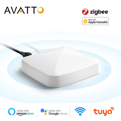 AVATTO Tuya Zigbee Gateway, Smart Zigbee 3.0 Wired Hub работят с Apple Homekit siri Smart life App Remote Control Bridge