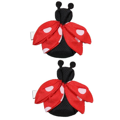 Oaoleer 2 бр./компл. Kawaii Ladybug Щипки за коса за бебета момичета Карикатура Животни Щипки за коса Детски шноли Детски шапки Аксесоари за коса