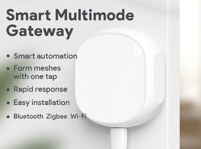 „Zigbee WiFi Bluetooth Smart Multi-mode Gateway Remote Bridge“ veikia su „Tuya Smart Life MeshHub APP Alexa Google Home Voice“