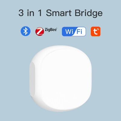 Zigbee WiFi Bluetooth Smart Multi-mode Gateway Remote Bridge működik a Tuya Smart Life MeshHub APP Alexa Google Home Voice alkalmazással