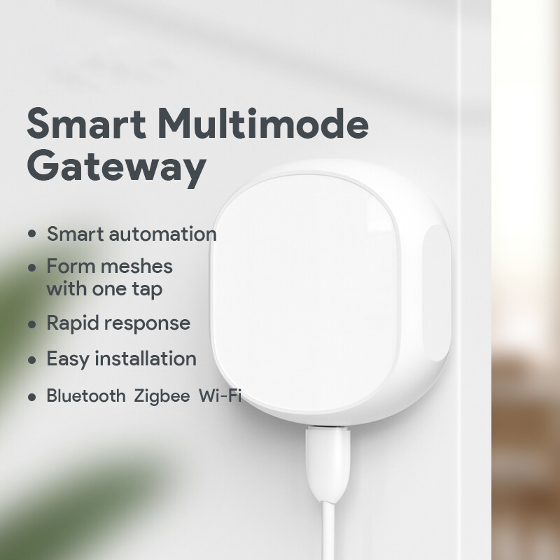 „Zigbee WiFi Bluetooth Smart Multi-mode Gateway Remote Bridge“ veikia su „Tuya Smart Life MeshHub APP Alexa Google Home Voice“