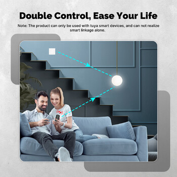 Tuya ZigBee Smart Scene Switch 4Button Portable Wireless Lighweight Design 12 Scenario Remote Control Automation Захранван от батерия