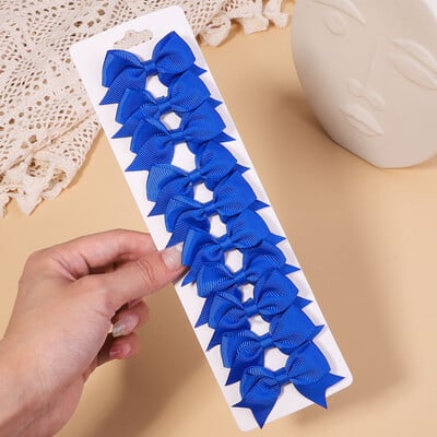 10db/szett 2,4''-es színes szalagos csíptetős hajcsat kislányoknak Mini Boutique Hajtűk Barrettes Fejfedők Gyerekek Hajkiegészítők