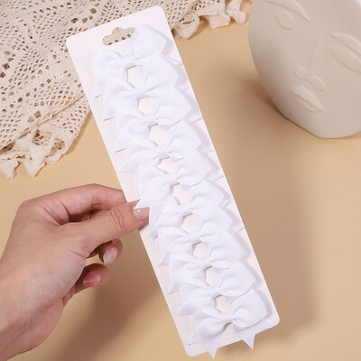 10db/szett 2,4''-es színes szalagos csíptetős hajcsat kislányoknak Mini Boutique Hajtűk Barrettes Fejfedők Gyerekek Hajkiegészítők