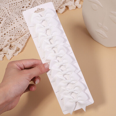 10db/szett 2,4''-es színes szalagos csíptetős hajcsat kislányoknak Mini Boutique Hajtűk Barrettes Fejfedők Gyerekek Hajkiegészítők