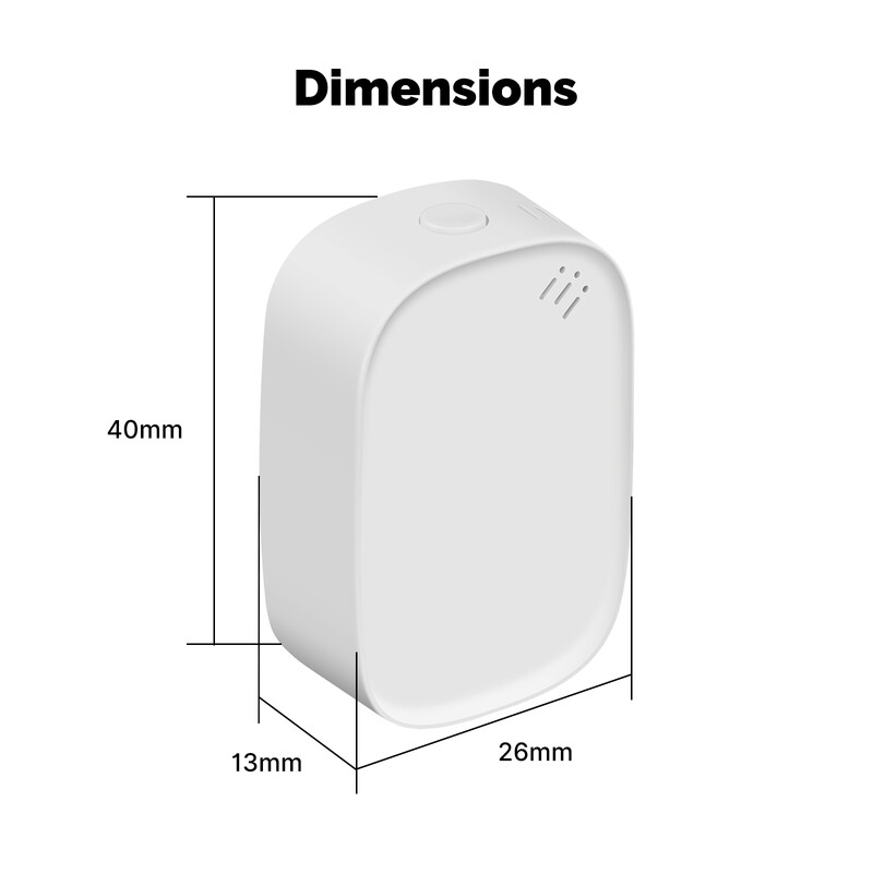 Senzor inteligent de temperatură umiditate MOES Tuya Zigbee Monitorizarea aplicației higrometrului de interior funcționează cu Alexa Google Home alimentat cu baterie