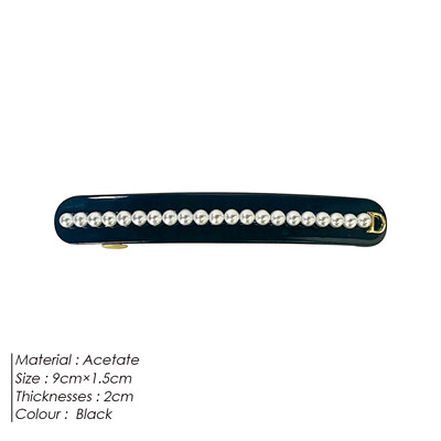 eManco Bájos Acetát oldalsó klipek Kerek Gyöngy hajcsatok Női Valentin-napi Anyák napi dekoráció Ajándék nagykereskedés