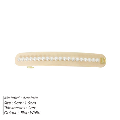 eManco Bájos Acetát oldalsó klipek Kerek Gyöngy hajcsatok Női Valentin-napi Anyák napi dekoráció Ajándék nagykereskedés