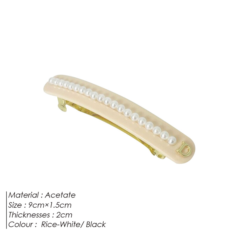 eManco Bájos Acetát oldalsó klipek Kerek Gyöngy hajcsatok Női Valentin-napi Anyák napi dekoráció Ajándék nagykereskedés