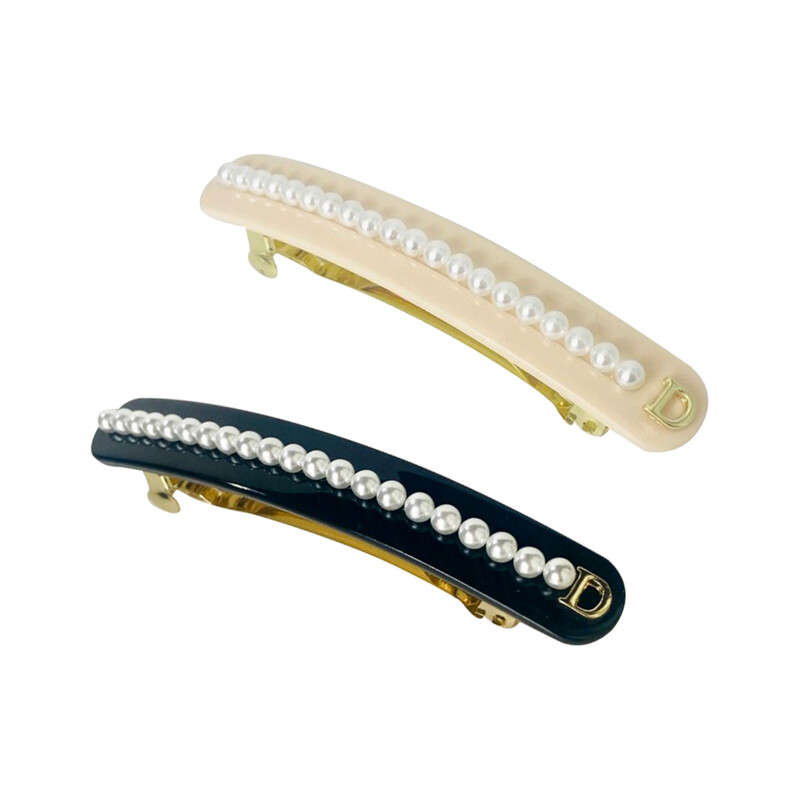 eManco Bájos Acetát oldalsó klipek Kerek Gyöngy hajcsatok Női Valentin-napi Anyák napi dekoráció Ajándék nagykereskedés