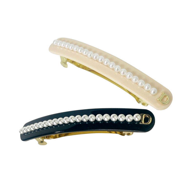 eManco Bájos Acetát oldalsó klipek Kerek Gyöngy hajcsatok Női Valentin-napi Anyák napi dekoráció Ajándék nagykereskedés