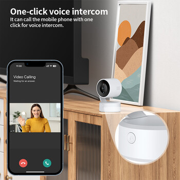 Tuya Smart WIFI 360 Camera 2-Way Voice Intercom Вътрешни безжични камери за видеонаблюдение Smart Home Scene Linkage Бебефон