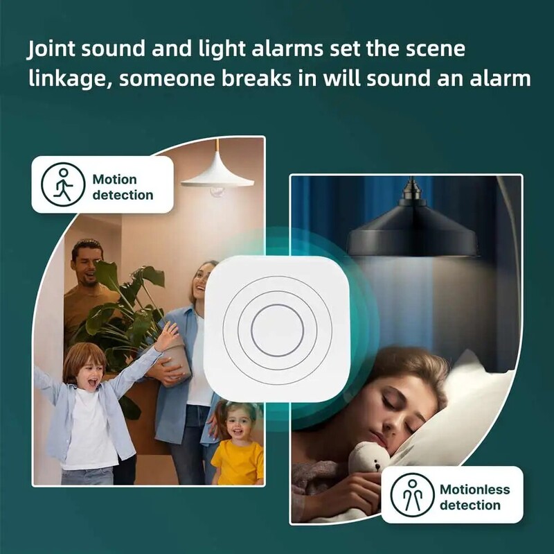 Zigbee žmogaus buvimo detektorius žmogaus kūno jutiklis 24G milimetrų bangų detektorius judesio jutiklis veikia su Tuya Alexa Google Home