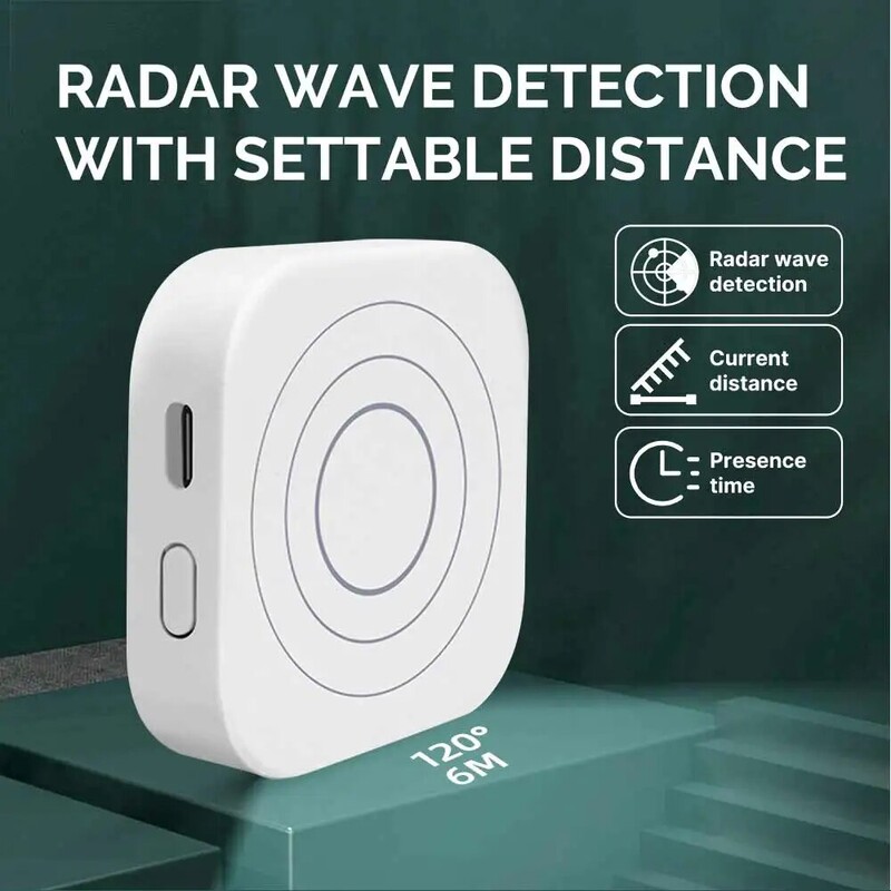 Zigbee žmogaus buvimo detektorius žmogaus kūno jutiklis 24G milimetrų bangų detektorius judesio jutiklis veikia su Tuya Alexa Google Home