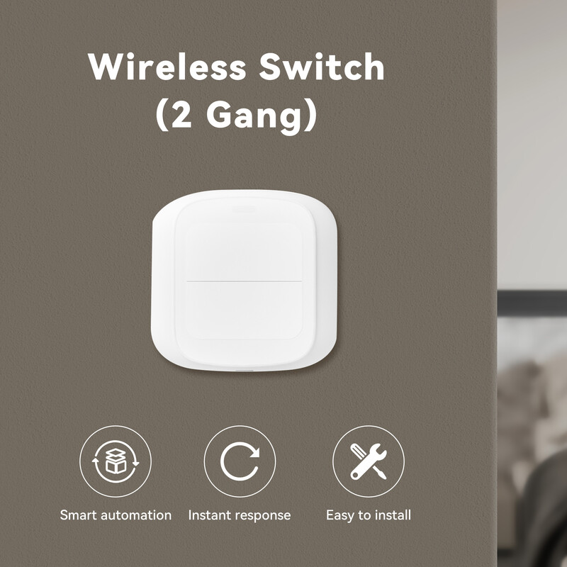 „Tuya WIFI Wireless 2 Gang Scene“ mygtukų jungiklis „Zigbee Push“ nuotolinio valdymo pultas „Smart Home Linkage“ automatikos scenarijaus valdiklis