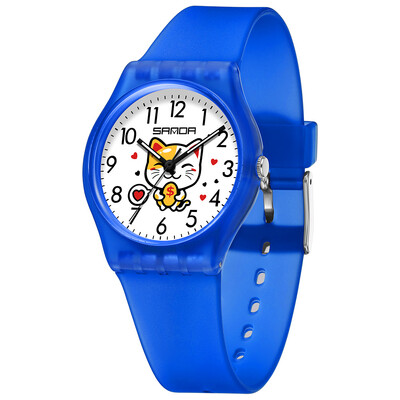 2024 Fashion Sanda Top Brand Lady Ceasuri casual pentru cadou pentru studenți Ceasuri de mână pentru fete și băieți cu design simplu pentru femei