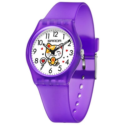 2024 Fashion Sanda Top Brand Lady Ceasuri casual pentru cadou pentru studenți Ceasuri de mână pentru fete și băieți cu design simplu pentru femei