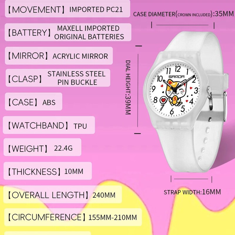 2024 Fashion Sanda Top Brand Lady Ceasuri casual pentru cadou pentru studenți Ceasuri de mână pentru fete și băieți cu design simplu pentru femei